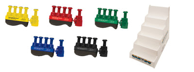 Digi-Flex Thumb - Set of 5 (1 each: yellow, red, green, blue, black), with plastic stand