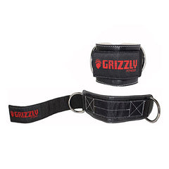 Grizzly Fitness Leather Ankle Strap, 3