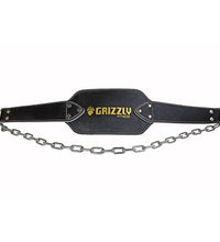 Grizzly Fitness Leather Dip Belt