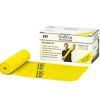 CanDo Low Powder Exercise Band - 6 yard roll - Yellow - x-light