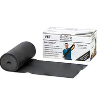 CanDo Low Powder Exercise Band - 6 yard roll - Black - x-heavy