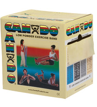 CanDo Low Powder Exercise Band - 50 yard roll - Tan - xx-light