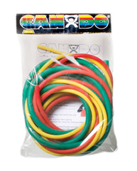 CanDo Low Powder Exercise Tubing Pep Pack - Easy with Yellow, Red, and Green tubing