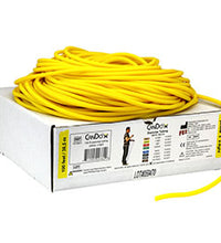 CanDo Low Powder Exercise Tubing - 100' dispenser roll - Yellow - x-light