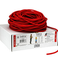 CanDo Low Powder Exercise Tubing - 100' dispenser roll - Red - light