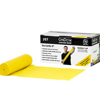 CanDo Latex Free Exercise Band - 6 yard roll - Yellow - x-light