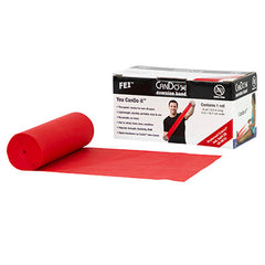 CanDo Latex Free Exercise Band - 6 yard roll - Red - light