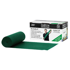 CanDo Latex Free Exercise Band - 6 yard roll - Green - medium