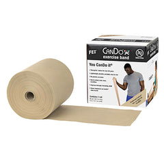 CanDo Latex Free Exercise Band - 50 yard roll - Tan - XX-light