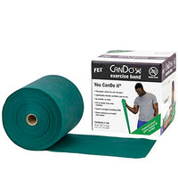 CanDo Latex Free Exercise Band - 50 yard roll - Green - medium