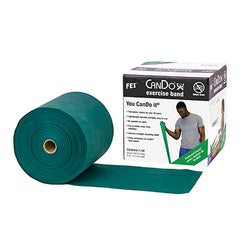 CanDo Latex Free Exercise Band - 50 yard roll - Green - medium