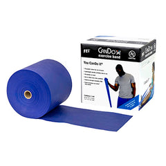 CanDo Latex Free Exercise Band - 50 yard roll - Blue - heavy