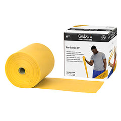 CanDo Latex Free Exercise Band - 50 yard roll - Gold - XXX-heavy