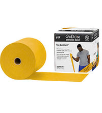 CanDo Latex Free Exercise Band - 25 yard roll - Gold - xxx-heavy