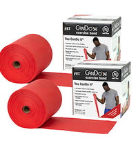 CanDo Latex Free Exercise Band - 100 yard (2 x 50 yard rolls) - Red - light