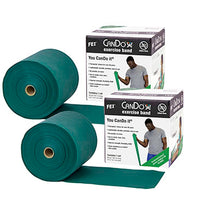 CanDo Latex Free Exercise Band - 100 yard (2 x 50 yard rolls) - Green-medium