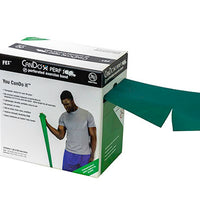 CanDo Latex Free Exercise Band - 100 yard Perf 100 roll - Green - medium