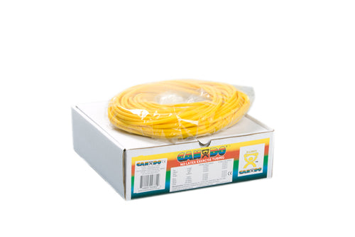 CanDo Latex Free Exercise Tubing - 100' dispenser roll - Yellow - x-light