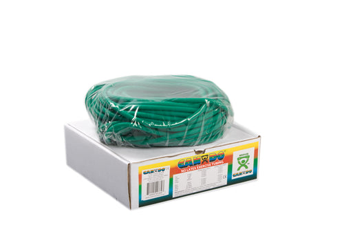 CanDo Latex Free Exercise Tubing - 100' dispenser roll - Green - medium