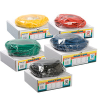 CanDo Latex Free Exercise Tubing - 100' dispenser rolls, 5-piece set (1 each: yellow, red, green, blue, black)