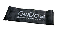 CanDo Latex Free Exercise Band - 5' length - Black - x-heavy