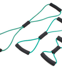 CanDo Tubing BowTie Exerciser - 3-piece set (14", 22", 30"), green