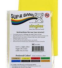 Sup-R Band Latex Free Exercise Band - 5-foot Singles, Yellow - x-light