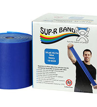 Sup-R Band Latex Free Exercise Band - 50 yard roll - Blue - heavy