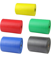 Sup-R Band Latex Free Exercise Band - 25 yard roll - 5-piece set (1 each: yellow, red, green, blue, black)