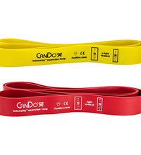 CanDo Intensity Loop, Set of 2: Yellow (X-Light), 15 - 25 lb and Red (Light), 25 - 40 lb