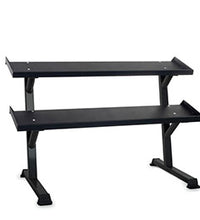 Inflight Fitness, 69" 2-Tier Dumbbell Rack, Tray Style