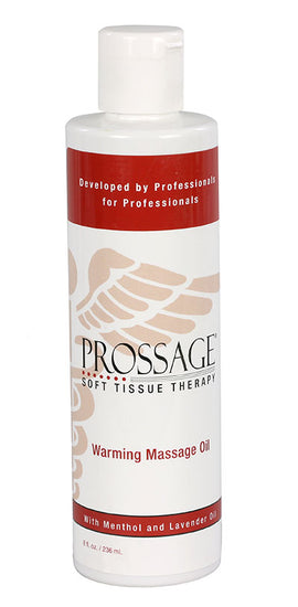 Prossage Warming Massage Oil - 8 oz bottle, case of 12