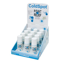 Point Relief ColdSpot Lotion - Retail Display with 12 x 3 oz Roll-on Applicator