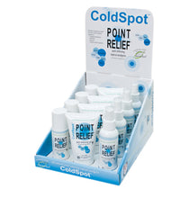 Point Relief ColdSpot Lotion - Retail Display with 4 x 3 oz Spray, 3 oz Roll-on and 4 oz Gel