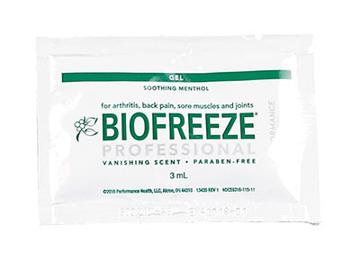 Biofreeze Professional Green Gel, 3 gm single gel pack