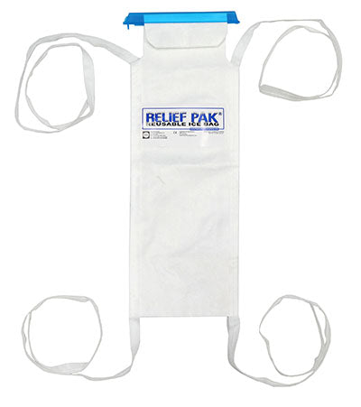 Relief Pak Insulated Ice Bag - Tie Strings - small - 5" x 13"