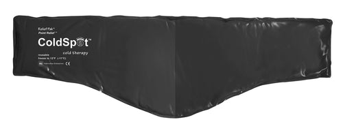 Relief Pak ColdSpot Black Urethane Pack - neck contour - 6" x 23" - Case of 12