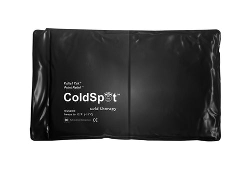 Relief Pak ColdSpot Black Urethane Pack - half size - 7" x 11" - Case of 12