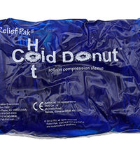 Relief Pak Cold n' Hot Donut Compression Sleeve - small (for 15-21" circumference) - Case of 10