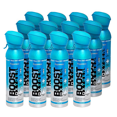 Boost Oxygen, Peppermint, Medium (5-Liter), Case of 12