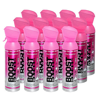 Boost Oxygen,  Pink Grapefruit, Medium (5-Liter), Case of 12