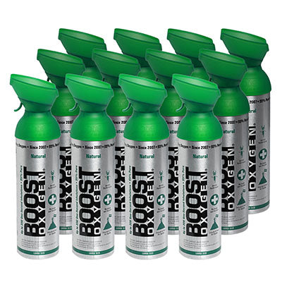 Boost Oxygen, Natural, Large (10-Liter), Case of 12