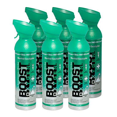 Boost Oxygen,  Menthol-Eucalyptus, Large (10-Liter), Case of 6