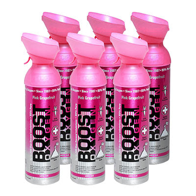 Boost Oxygen,  Pink Grapefruit, Large (10-Liter), Case of 6