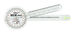 Baseline Plastic Absolute+Axis Goniometer - HiRes 360 Degree Head - 12 inch Arms