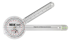 Baseline Plastic Absolute+Axis Goniometer - 360 Degree Head - 12 inch Arms