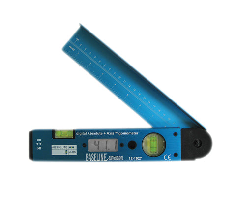 Baseline Metal Absolute+Axis Goniometer - Digital 180 Degree Range, 9 inch Arms