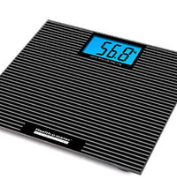 Digital Glass Scale with Anti-Slip Tread and Backlight (440 lb/200 kg), 13" x 13" Platform