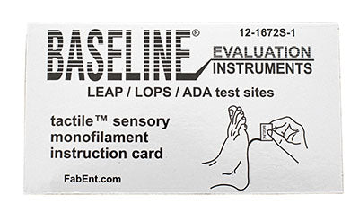 Baseline Tactile Monofilament - ADA/LEAP/LOPS - Disposable w/sleeve - 5.07 - 10 gram - 25 ea.