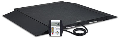 Detecto, 6400 Wheelchair Scale, Portable, Digital, 1000 lb x .2 lb / 450 kg x .1 kg